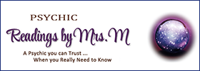 Reading by Mrs. M, Nancy Marks logo