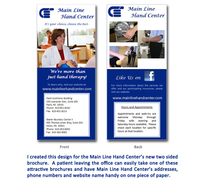 Main Line Hand Center brochure